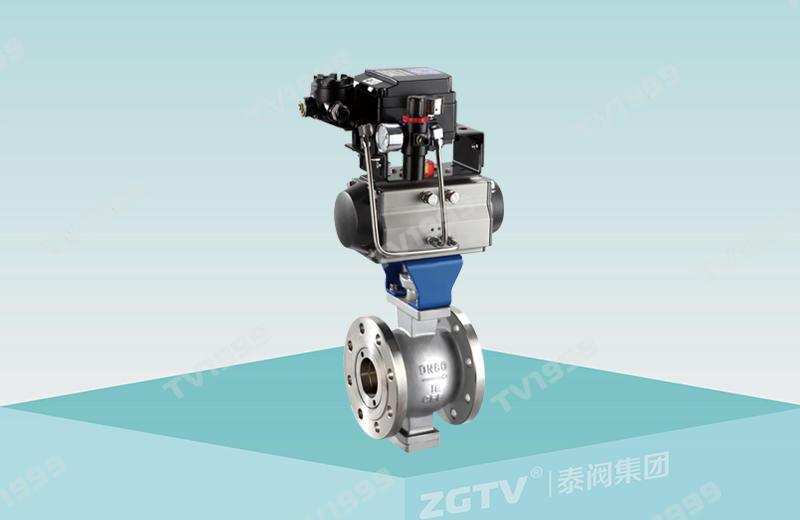 Pneumatic V-ball valve