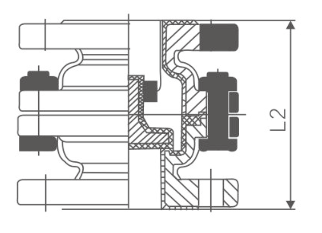1襯氟升降立式止回閥H42F46(圖2)